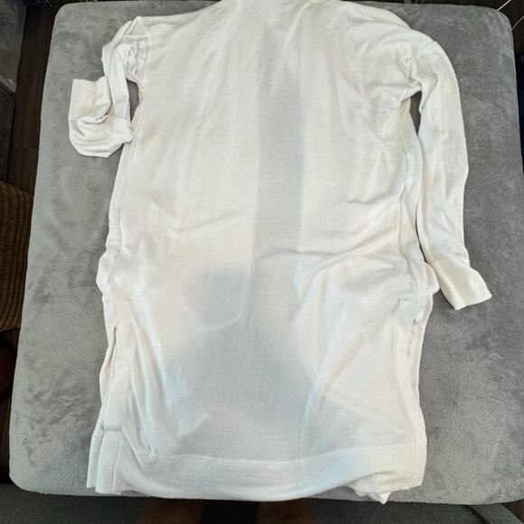 Banana Republic NWT Women's Open Full Length Cardigan Cream Colored Size Small - Picture 11 of 12